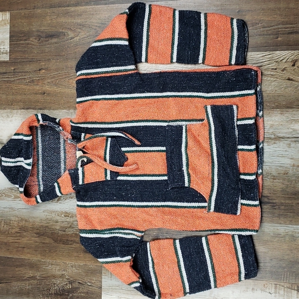 Vintage Orange/Black/Green/White Drug Rug Boys Size Large